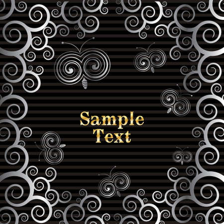 Template frame design for card. - Illustrationのイラスト素材