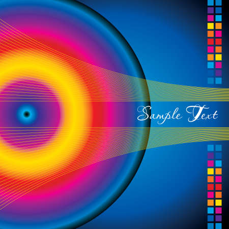 Abstract background with color vector wheelのイラスト素材