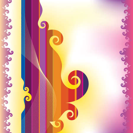 rainbow colors backgroundのイラスト素材