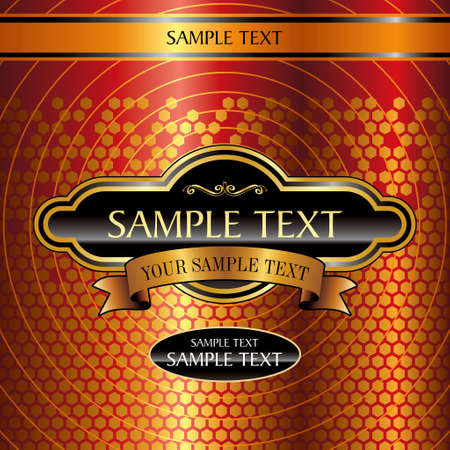 Vector floral decorative background. Template frame design for card with place for your text.のイラスト素材