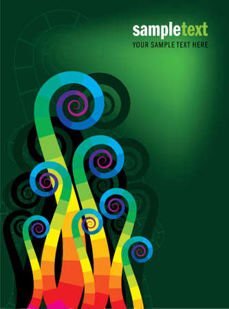 multi color etro card design with place of sample textのイラスト素材