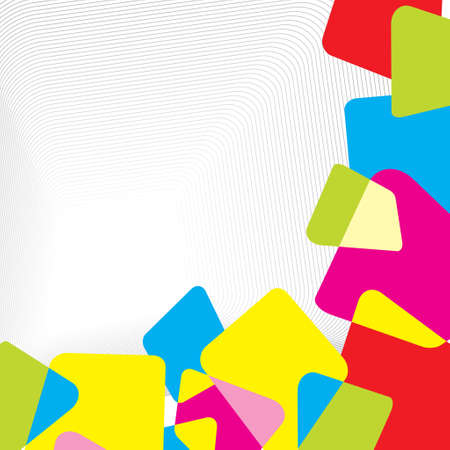 colored cubes and space for text- Illustrationのイラスト素材