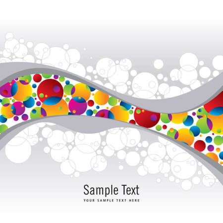 abstract background - colorful bubblesのイラスト素材