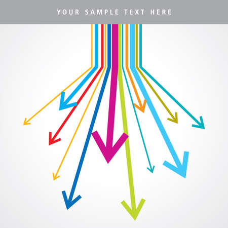 Rainbow arrows - Illustrationのイラスト素材