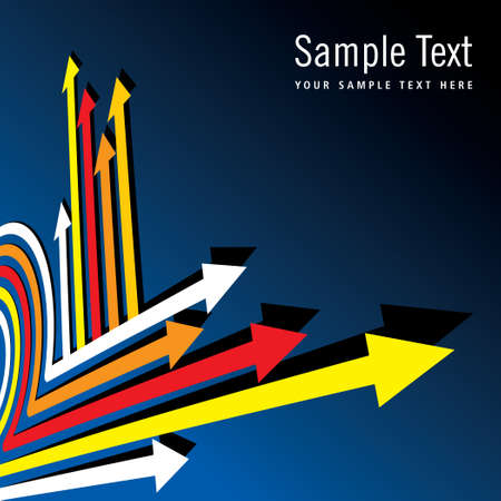 Vector business brochure cover design with arrows. EPS 10のイラスト素材