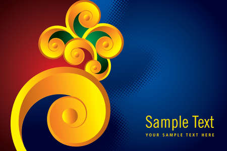 Vector floral decorative background.のイラスト素材