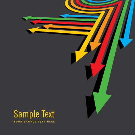 multicolor arrowsのイラスト素材