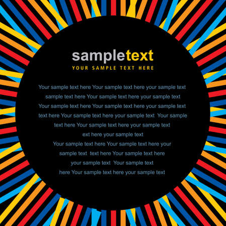 Abstract lines background wallpaper with minimal round text boxのイラスト素材