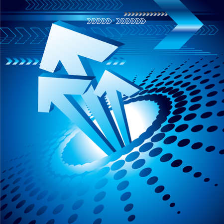 blue arrow background - Illustrationのイラスト素材