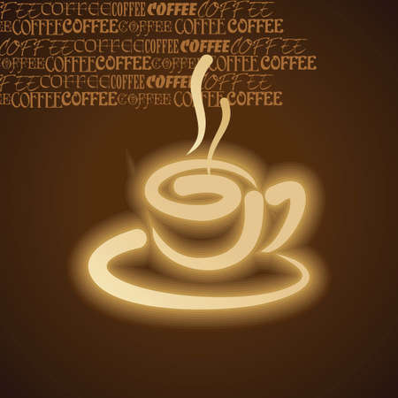 coffee cup design background - Illustrationのイラスト素材