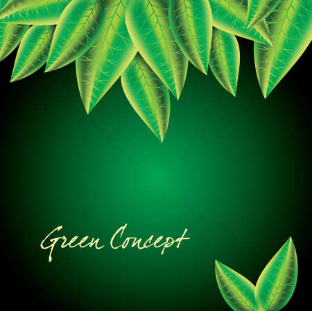 Spring green leaves background - Illustrationのイラスト素材