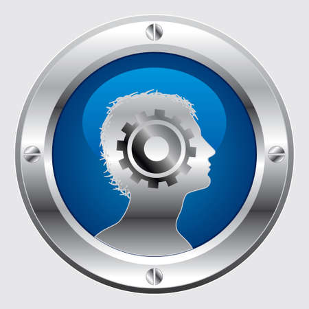 mechanism in head vector - Illustrationのイラスト素材