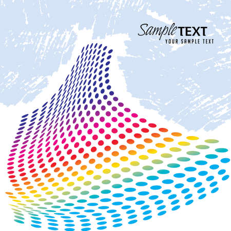 Abstract textile blue polka dots stripes horizontal seamless pattern ?のイラスト素材
