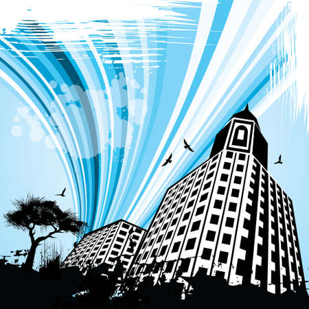 Modern City (vector) - Illustrationのイラスト素材