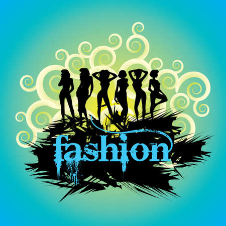 Fashion Models - Illustrationのイラスト素材