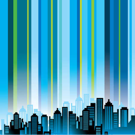 Urban city backgroundのイラスト素材