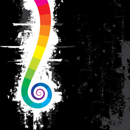 rainbow colors background on grungeのイラスト素材