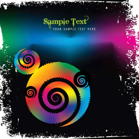 beautiful swirl pattern cardのイラスト素材