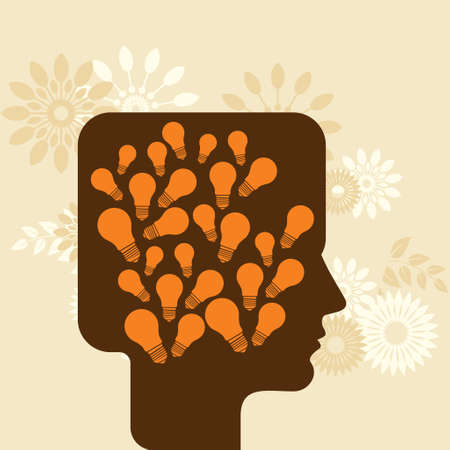 thinking a creative idea - Illustrationのイラスト素材