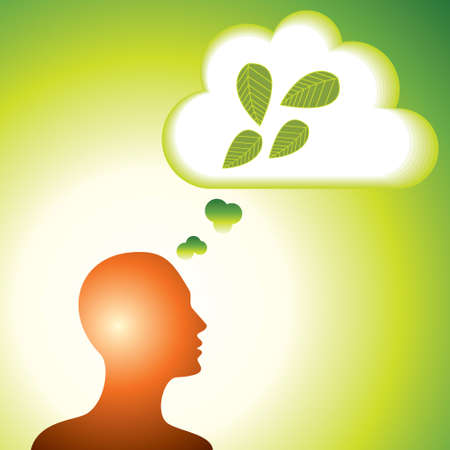 think green save earth - Illustrationのイラスト素材