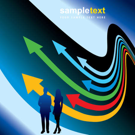 Illustration of business peopleのイラスト素材