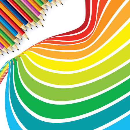 Colorful pencils - Illustrationのイラスト素材