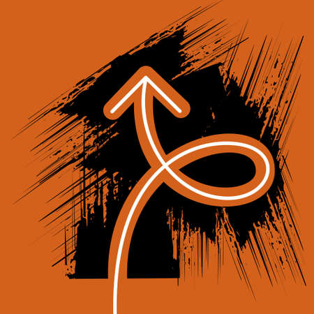 Brown abstract grunge background - Illustrationのイラスト素材