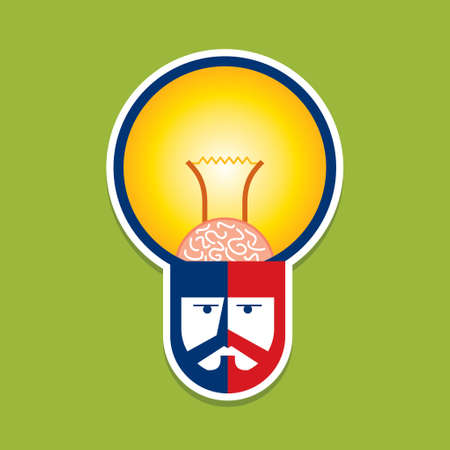 idea concept with human headのイラスト素材