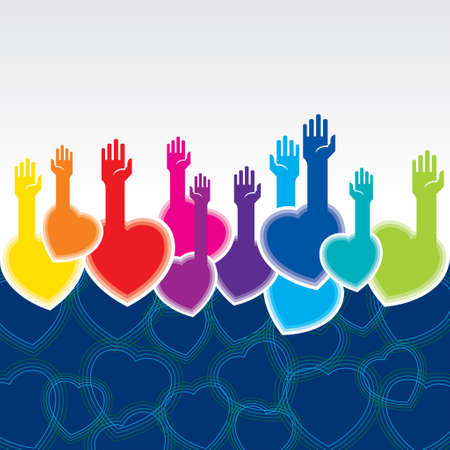 Giving & Charity concept - Illustrationのイラスト素材