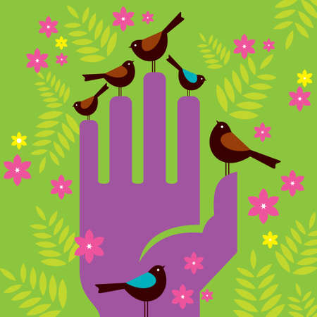 Birdwatching - Illustrationのイラスト素材