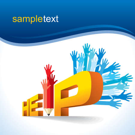 hands for helpのイラスト素材