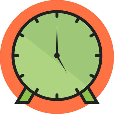 Clock Line Filled Iconのイラスト素材