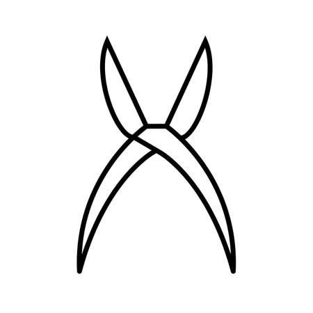 Shear Line Black Iconのイラスト素材