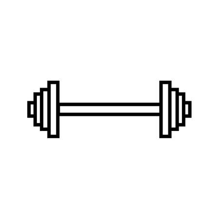 Weightlifting  Line Black Iconのイラスト素材