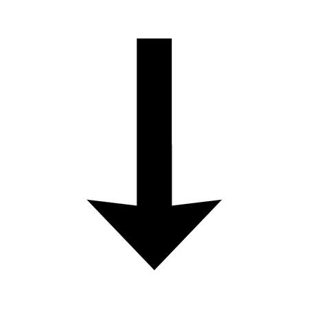 Down Glyph Black Iconのイラスト素材