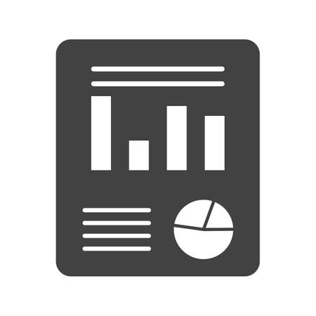 Business plan Glyph Black Iconのイラスト素材