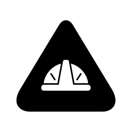 Under construction Glyph Black Iconのイラスト素材