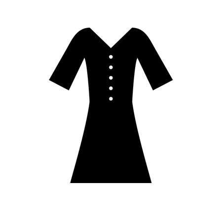 Clothes Glyph Black Iconのイラスト素材