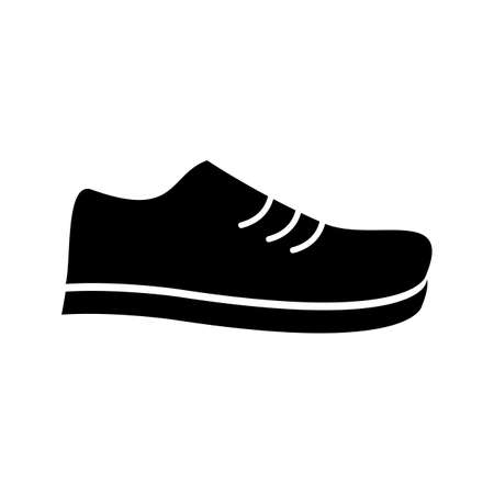 Shoe Glyph Black Iconのイラスト素材