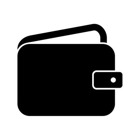 Wallet Glyph Black Iconのイラスト素材