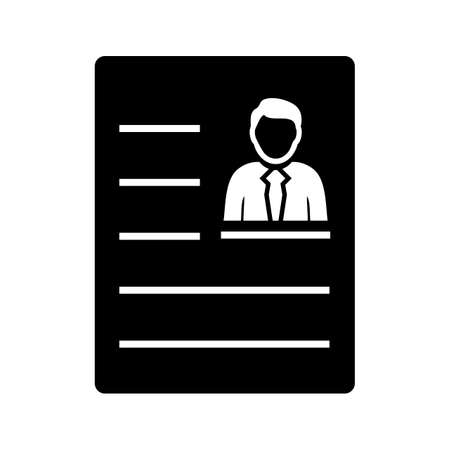Account Glyph Black Iconのイラスト素材