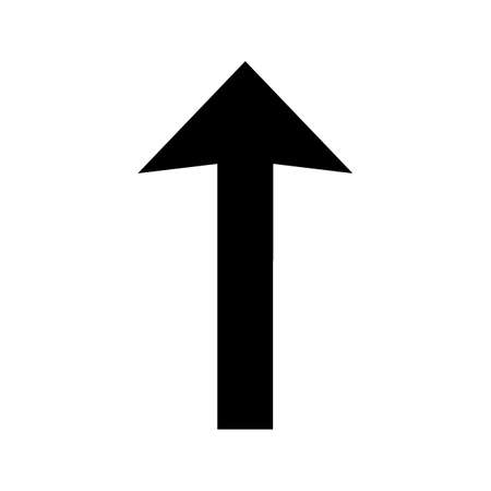 Up Glyph Black Iconのイラスト素材