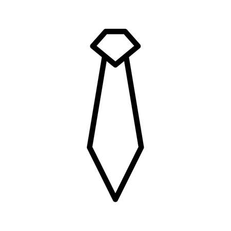 Tie Line Black Iconのイラスト素材