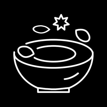 Beautiful feet vector line iconのイラスト素材