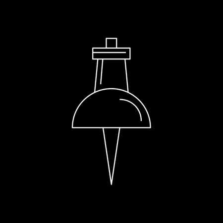 Beautiful Pointer vector line iconのイラスト素材