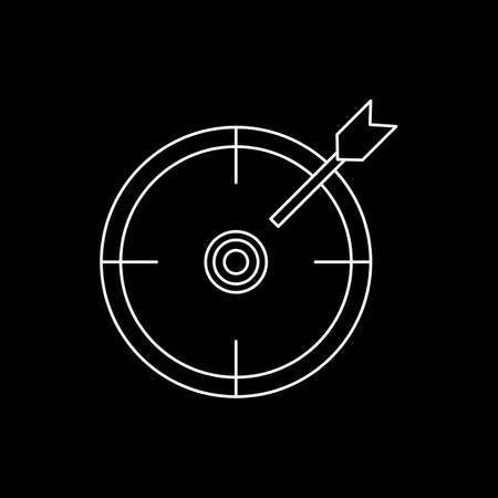 Beautiful target line iconのイラスト素材