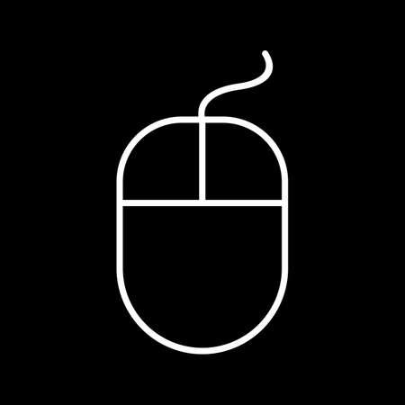 Beautiful Mouse vector line iconのイラスト素材
