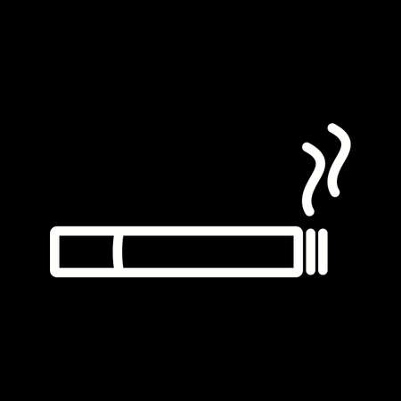 Beautiful Cigarette vector line iconのイラスト素材
