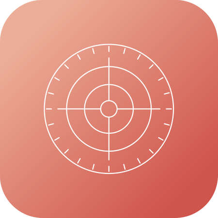 Beautiful Target line iconのイラスト素材