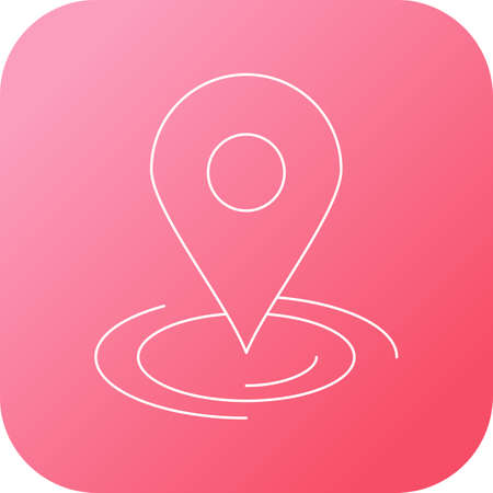 Beautiful Marker vector line iconのイラスト素材